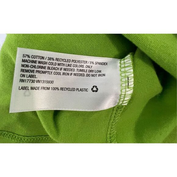 Wild Fable Lime Green V-Neck Short Sleeve Crop Top - Picture 4 of 4